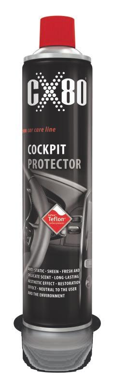 CX80 CAR CARE LINE COCKPIT PROTECTOR TEFLON antystatyczny nie przyciąga kurzu półpołysk świeży i delikatny zapach