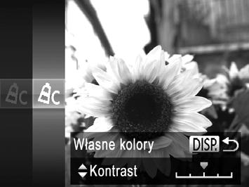 Kolory i serie zdjęć W trybach i nie można ustawiać balansu bieli (str. 124). W trybach i kolory inne niż odcień ludzkiej skóry mogą ulec zmianie.