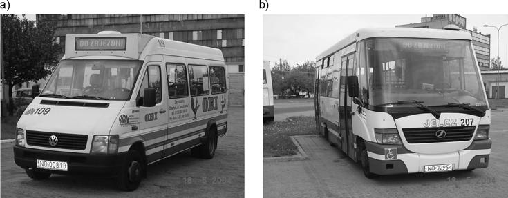 Tab. 1. Tab. 1. Wskaźniki techniczno-eksploatacyjnych badanych autobusów Technical operational parameters of the tested busses Nazwa parametru / Parameter Moc silnika [kw] / Engine power [kw] Max.