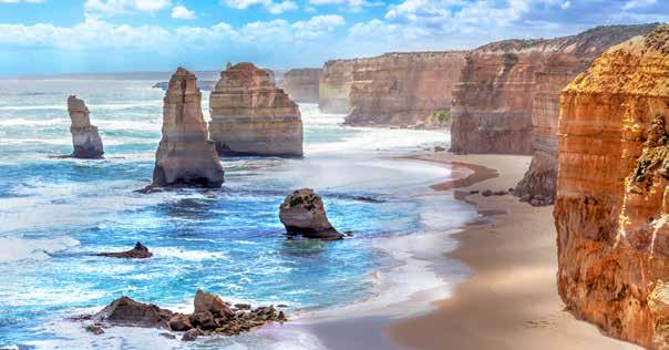 Australia Nowa Zelandia Ayers Rock Park Narodowy Gór Błękitnych Wielka Rafa Koralowa Cairns Sydney Franz Josef Auckland Matamata Rotorua Nelson Wellington oraz mennica z pierwszej połowy XIX w.