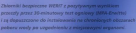 i są dopuszczone do instalowania na chronionych obszarach poboru wody po uzgodnieniu z miejscowymi