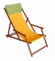 poduszką FCBA France Deck chair with armrests and pillow