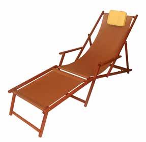 armrests, with pillow certificates Liegestuhl ohne Armlehnen, mit