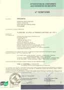 On that occasion we have the TUEV and FCBA certificates.