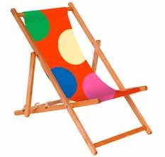 BUJAK reklama Rocking deck chair BUJAK" and changeable cloth on the