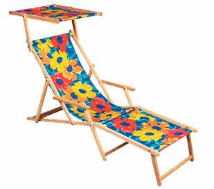 DECK CHAIR / LIEGESTÜHLE / LEŻAKI Deck chair with armrests (classical) certificates Liegestuhl mit Armlehnen (klassisch) Leżak