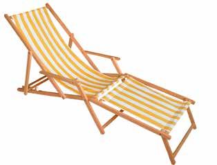 32/61 mm P04 1590 x 580 x 32/61 mm P05 1600 x 590 x 36/64 mm Deck chair with armrests, footrest and sunshade (classical)