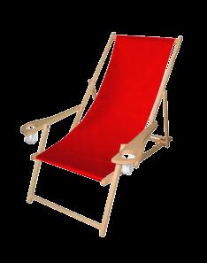 napoje Deck chair with armrests with changeable clothon the chock and handle for soft drinks Liegestuhl mit Armlehnen und