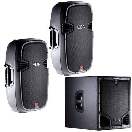 nagłośnienia 2x JBL EON 515 + 1x 518S Kolumny aktywne Moc