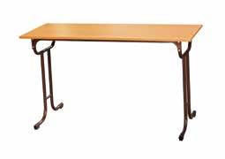 Stoły szkolne Stół szkolny ZBYSZEK Konstrukcja stołu: rura owalna 20x38 mm Wymiary blatu: 1 os.: 700x500 mm, 2 os.