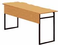 : 1300x500 mm Stół szkolny FILIP II 1 i 2 osobowy Konstrukcja stołu: rura okrągłą Ø 35 mm rura prostokątna 40x20 mm Wymiary blatu: 1 os.: 700x500 mm, 2 os.