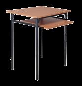 580/640 3/4 1200 520 580/640 Przykładowe ustawienia stołów Stół szkolny OS1 z wysuwanym blatem Konstrukcja stołu: rura kwadratowa 25x25 mm lub rura okrągła Ø 25