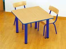 numery) Element nr 4-180 mm (zwiększa wysokość stołu o trzy numery) Stół PUCHATEK Konstrukcja
