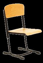 Zakres regulacji: 1-2, 3-4, 5-6 Krzesło szkolne