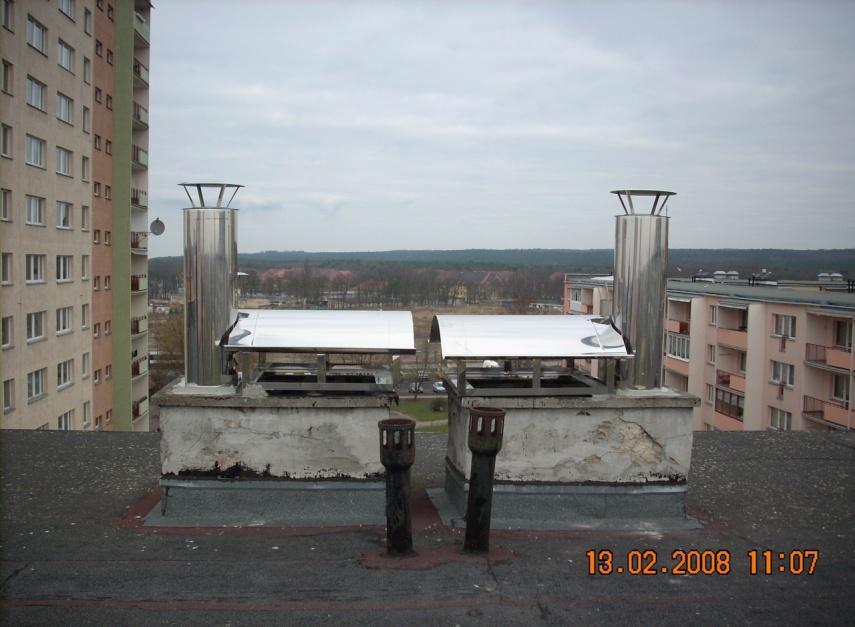 Przedłużenia kominów (bezwzględnie izolowane dla kotłów 5 klasy zalecany