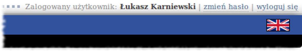 znajdujący się w prawym górnym rogu strony odnośnik wyloguj się (rys. 1.5).