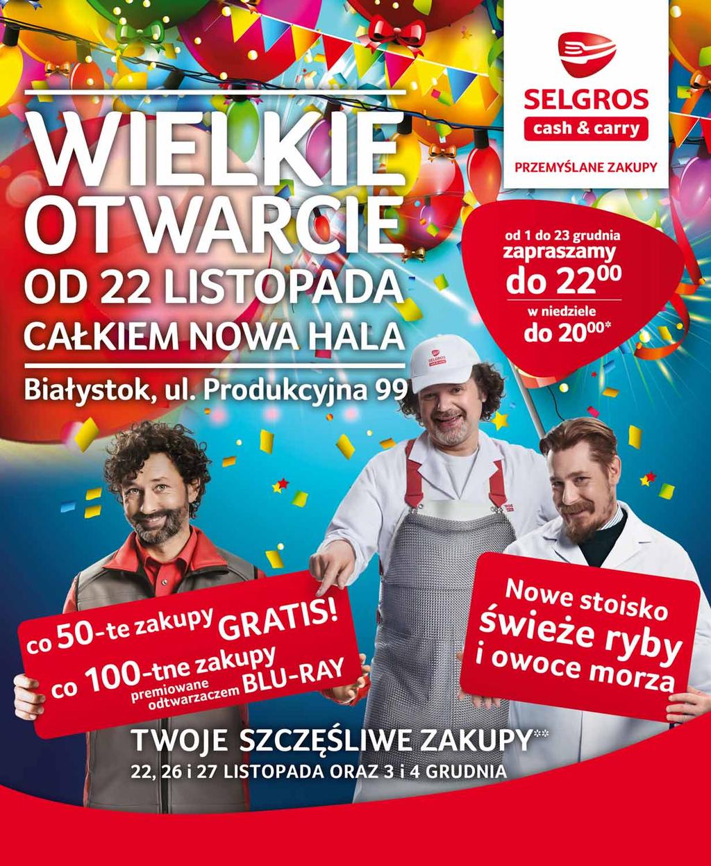 OFERTA WAŻNA DO WYCZERPANIA ZAPASÓW. WYDAWCA ZASTRZEGA SOBIE PRAWO DO ZMIAN CEN PODANYCH W BIULETYNIE INFORMACYJNYM ORAZ DO LIMITOWANIA SPRZEDAŻY POSZCZEGÓLNYCH PRODUKTÓW.
