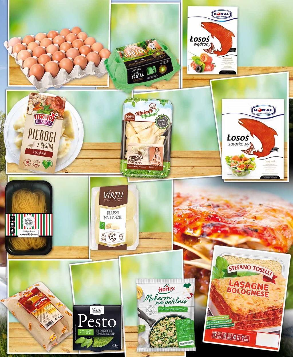 JAJA KL. L pakowane po 30 szt. 55737225 0 34 z VAT 0.36 JAJA Z WOLNEGO WYBIEGU KL. L pakowane po 6 szt. 30463616 0 49 z VAT 0.52 ŁOSOŚ WĘDZONY PLASTRY 100 G po 82670639 9 99 z VAT 10.