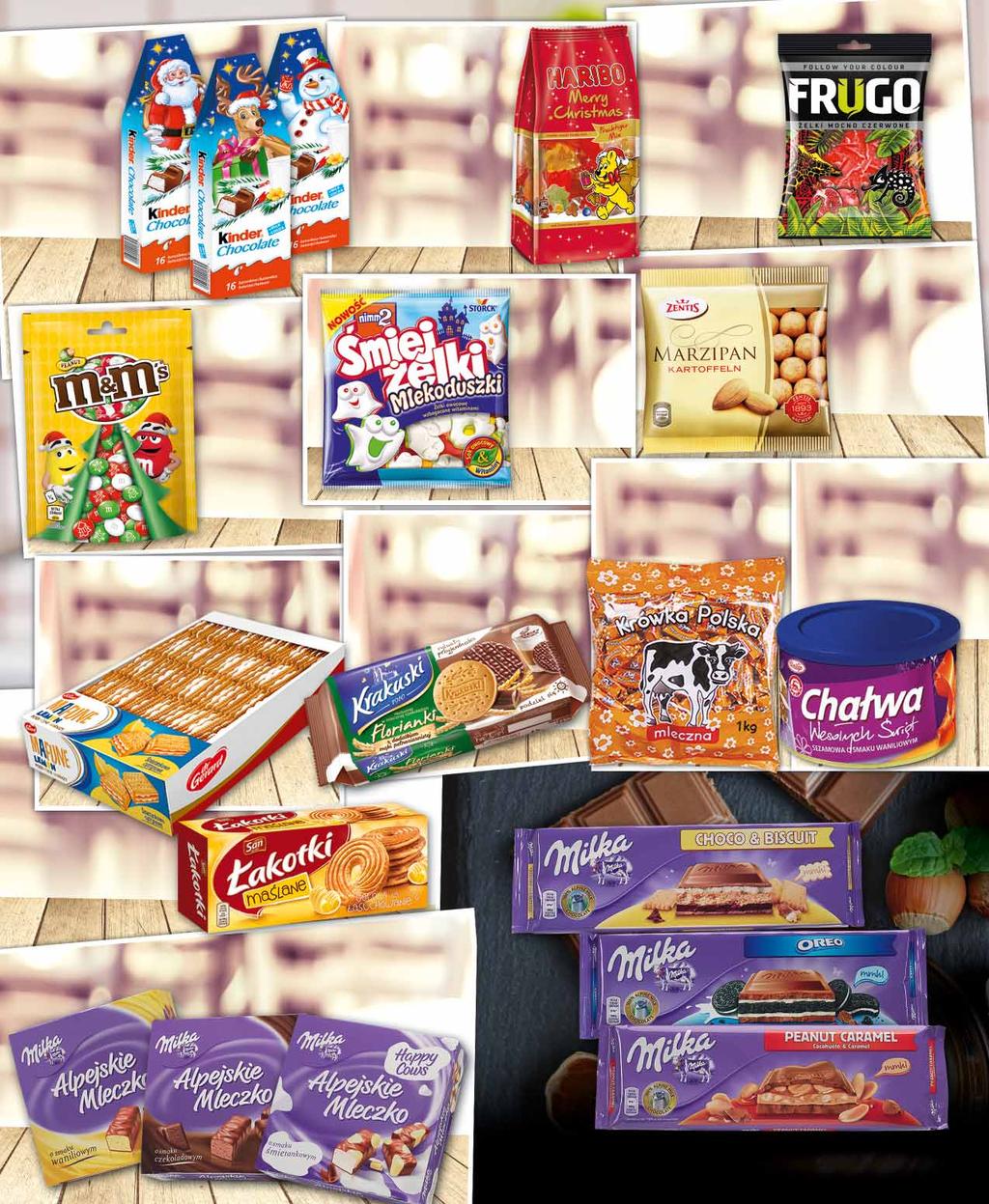 KINDER CHOCOLATE 200 G po 48338347 5 50 z VAT 6.77 ŻELKI MERRY CHRISTMAS 300 G po 88421839 6 25 1 z VAT 7.69 ŻELKI FRUGO 100 G po 43440072 49 z VAT 1.