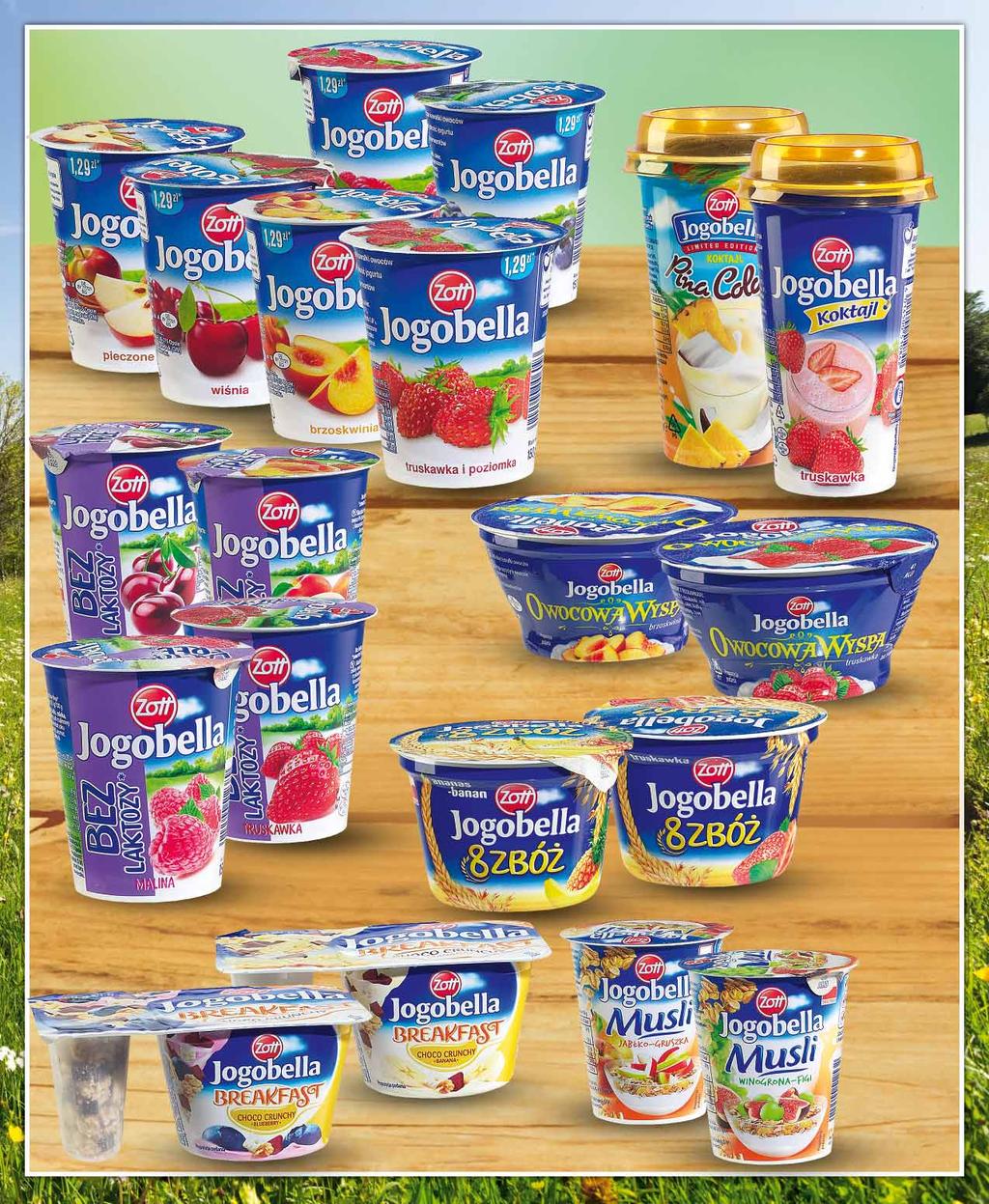 JOGOBELLA 150 G po lub po 20 szt. 19423045 0 95 z VAT 1.00 JOGOBELLA KOKTAJL 200 G po 19737246 1 55 z VAT 1.63 JOGOBELLA OWOCOWA WYSPA 150 G po lub po 12 szt. 20261301 1 28 z VAT 1.