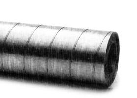 Spiralnie zwijany kanały wentylacyjne o przekroju okrągłym pre-izolowane IZOL system SRI-OCY Preizolowany kanał wentylacyjny płaszcz zewnętrzny i wewnętrzny wykonany z kanału okrągłego, grubości