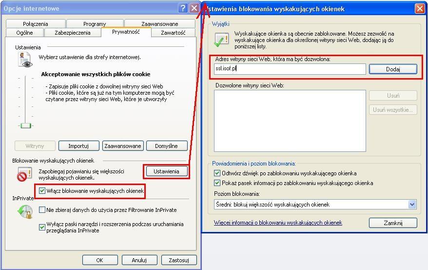 5. Ustawienia dla Internet Explorer 4.