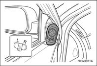 3 8 PROWADZENIE SAMOCHODU 9 OSTRZEŻENIE Nie jeździć ze złożonymi lusterkami zewnętrznymi. Widoczność jest wówczas ograniczona, co może doprowadzić do kolizji.