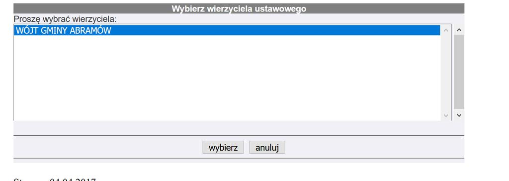 [wybierz] KROK 3 Dalej należy,