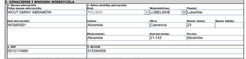 6.5. Format KWOT Stawki, kwoty