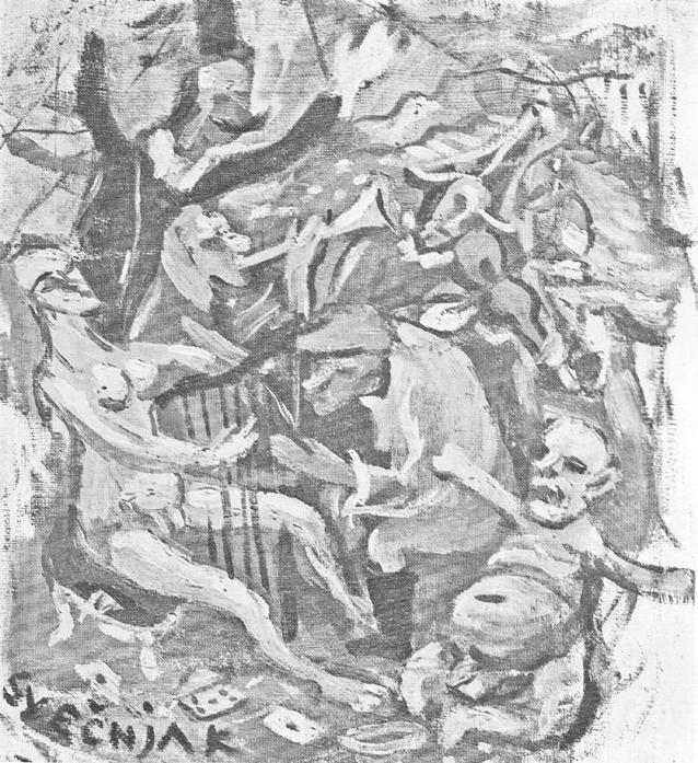 Slika 9. Vilim Svečnjak: Komendrijaši, ulje na platnu, 1937.