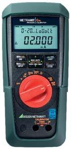 częstotliwości: 1 Hz do 2 khz, - funkcja rampy, - interfejs i METRAwin 90-2 oprogramowanie do kalibracji, - symulator przetwornika (źródło: 0.
