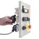 prosta instalacja, - moduły 16 A ze stykami 1NO/1NC, 2NO, 2NC, - w standardzie wpust kablowy M20 x 1,5, - dostępne wersje obudów ze stali nierdzewnej, Istnieje możliwość dostosowania kaset do potrzeb
