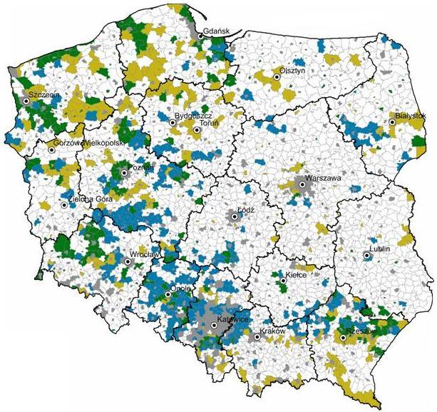 Zróżnicowanie obszarów wiejskich c.d.