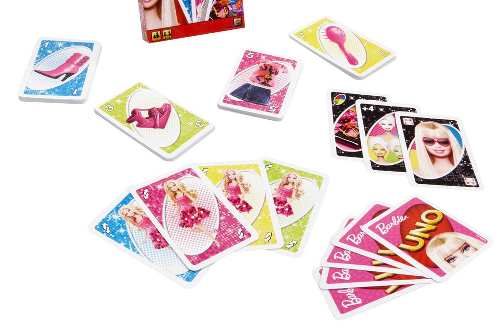 Barbie. W zestawie: 112 kart i instrukcja gry. Liczba graczy: 2 10.
