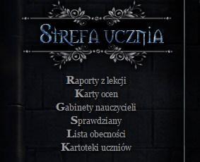 Po kliknięciu w odpowiednie liczby (umieszczone w czerwonych ramkach na obrazku), zostaniecie przeniesieni do szczegółowej punktacji domu, gdzie będziecie mogli ujrzeć który profesor i za co Wam