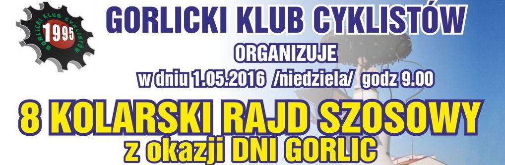 godz. 9.00, start: gorlicki Rynek 8. Kolarski Rajd Szosowy Więcej o rajdzie TUTAJ. godz. 16.