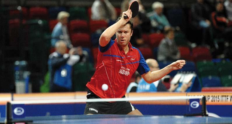 03 Vladimir Samsonov Tibhar Samsonov Force Pro Black/Evolution MX-P Tibhar Evolution MX-S Najnowsza okładzina z serii Evolution.
