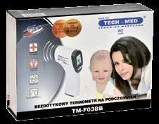 T e r m o m e t ry Termometr elektroniczny bezdotykowy na podczerwień TM-F03BB