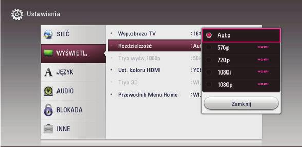 Telewizor LG z funkcją SIMPLINK oznaczony jest powyższym logo. W zależności od typu płyty lub stanu odtwarzania, niektóre operacje SIMPLINK mogą być różne lub mogą nie działać.