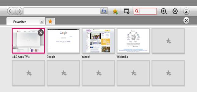 Obsługa 53 Radość z przeglądania sieci Wpisuje adres URL ręcznie na ekranie lub odwiedza strony dodane do Favorite. 1. Naciśnij HOME ( ). 2. Wybierz [Internet] w [My Apps] i naciśnij ENTER (b). 3.