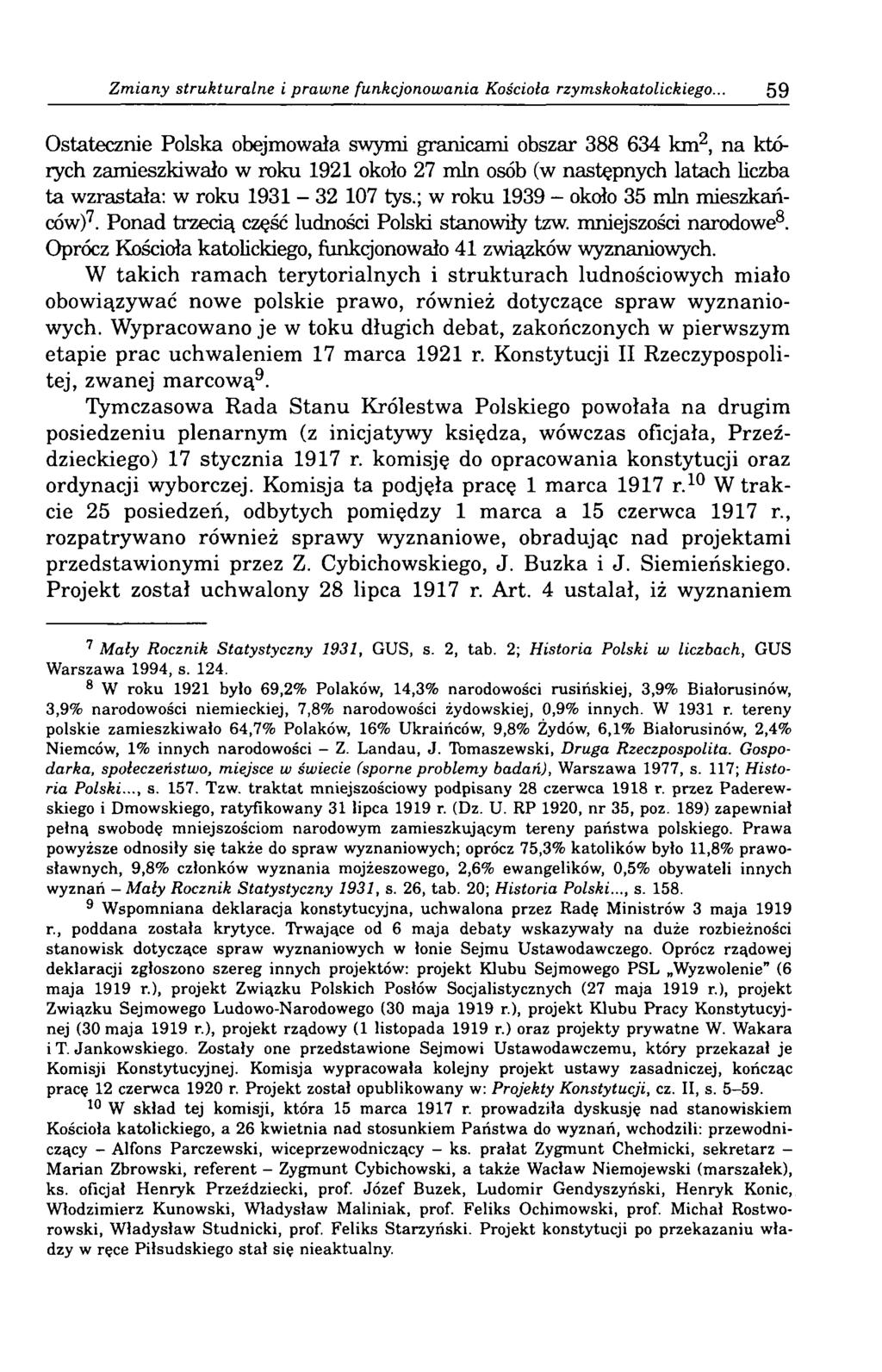 Zmiany strukturalne i prawne funkcjonowania Kościoła rzymskokatolickiego.