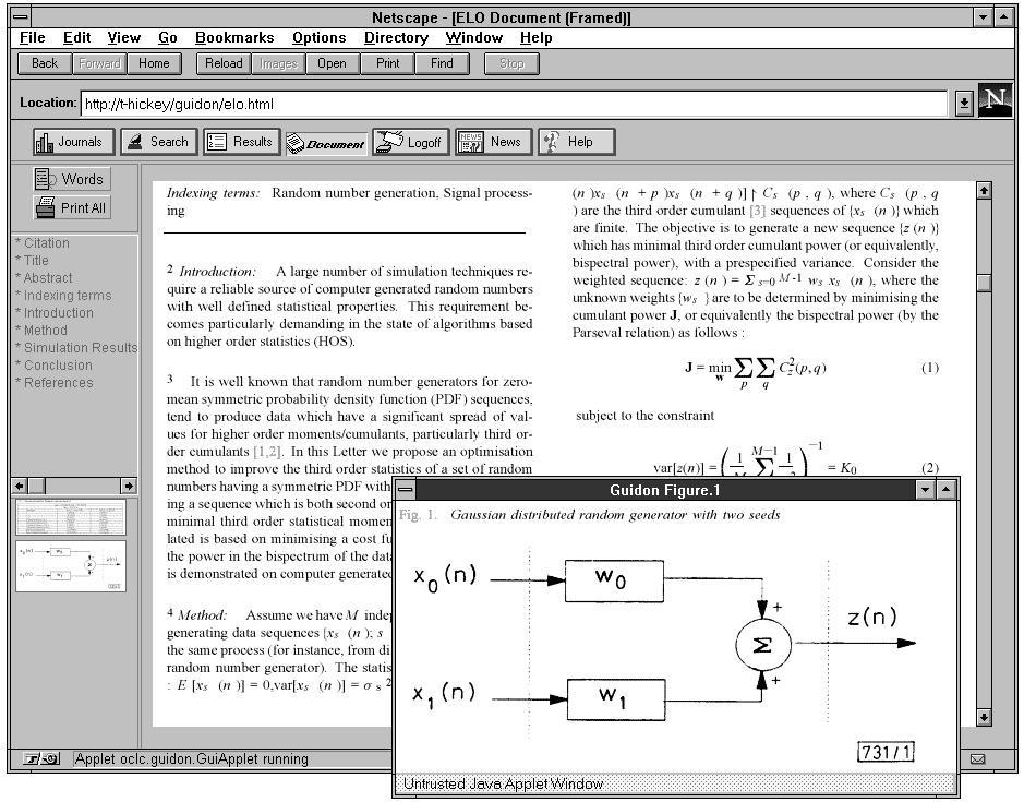 SGML interfejs GUIDON z OCLC Cechy: - linki do rys., tabl.