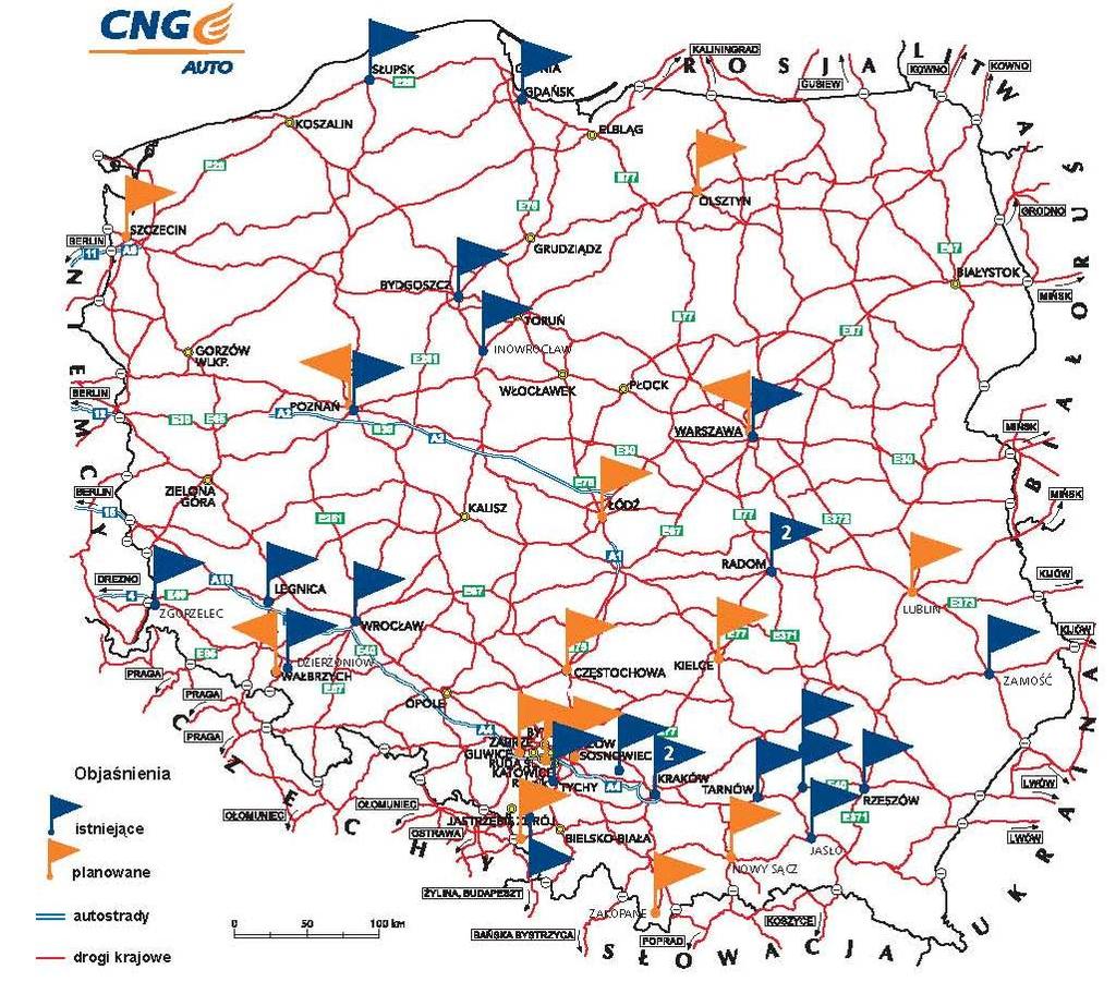 Rynek CNG w Polsce (2) zużycie gazu ziemnego w transporcie 8000