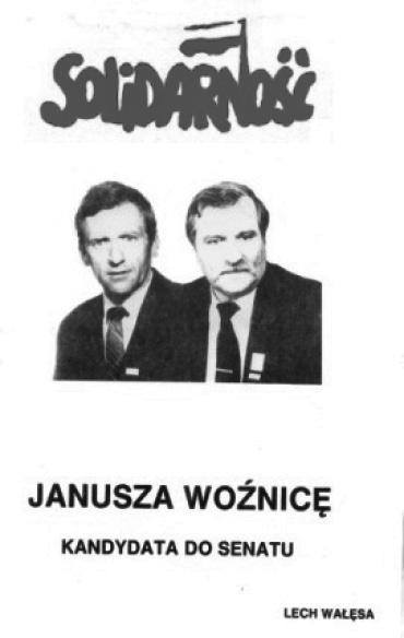 Plakaty wyborcze kandydatów.