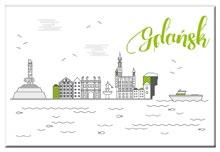 KOLOR GDAŃSK GRAFIKA RED 3 Art.