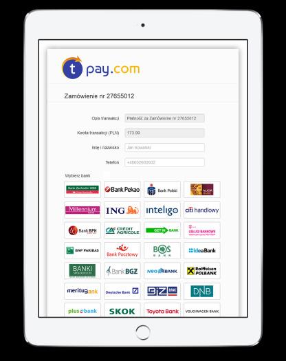 PŁatności bez integracji systemu Formularze zapłaty Narzędzie to umożliwia wygenerowanie strony z formularzem płatności za oferowane produkty i usługi.