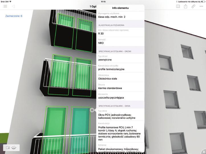 DOSTĘP DO DANYCH BIM Z DOWOLNEGO MIEJSCA UDOSTĘPNIAJ SWOJE PROJEKTY Modele BIM przechowują ogromną ilość danych, a dzięki aplikacji BIMx mamy swobodny wgląd nie tylko w trójwymiarową makietę i