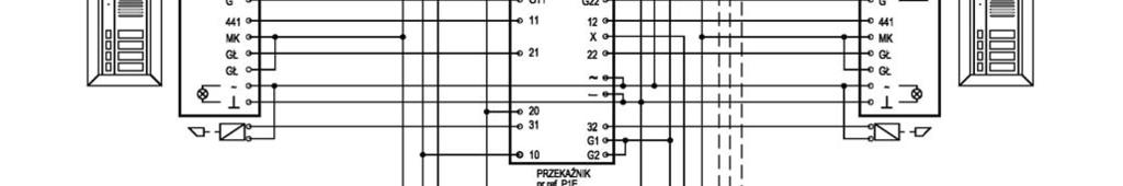 UKŁAD Z 4 PANELAMI WYWOŁANIA ZASILACZ 18L1