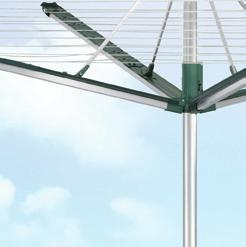 Długość linek: 50 m Długość linki zewnętrznej: 2,03 m Przekątna: 3,28 m Ilość wsadów pralki: 5