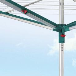 Suszarka Linomatic 600 Deluxe Długość linek: 60 m Długość linki zewnętrznej: 2,20 m Przekątna: